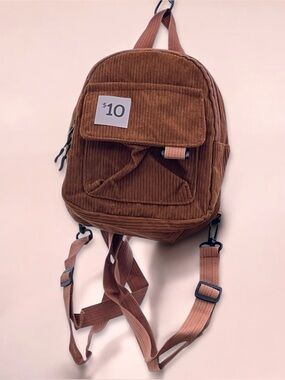 Brown Mini Backpack